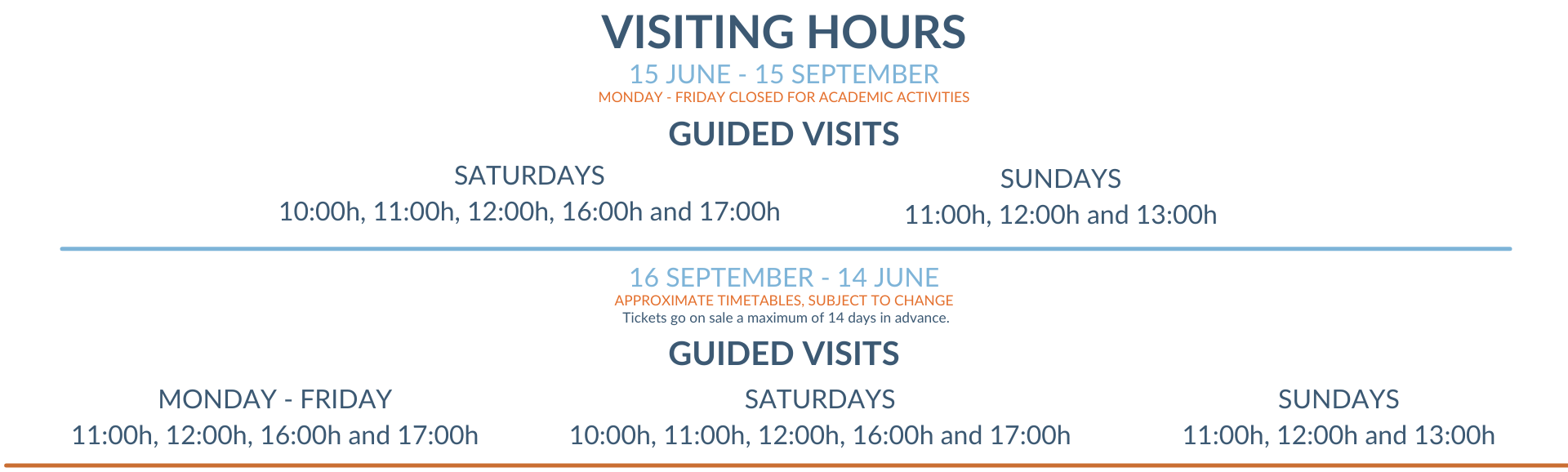 Horarios EN