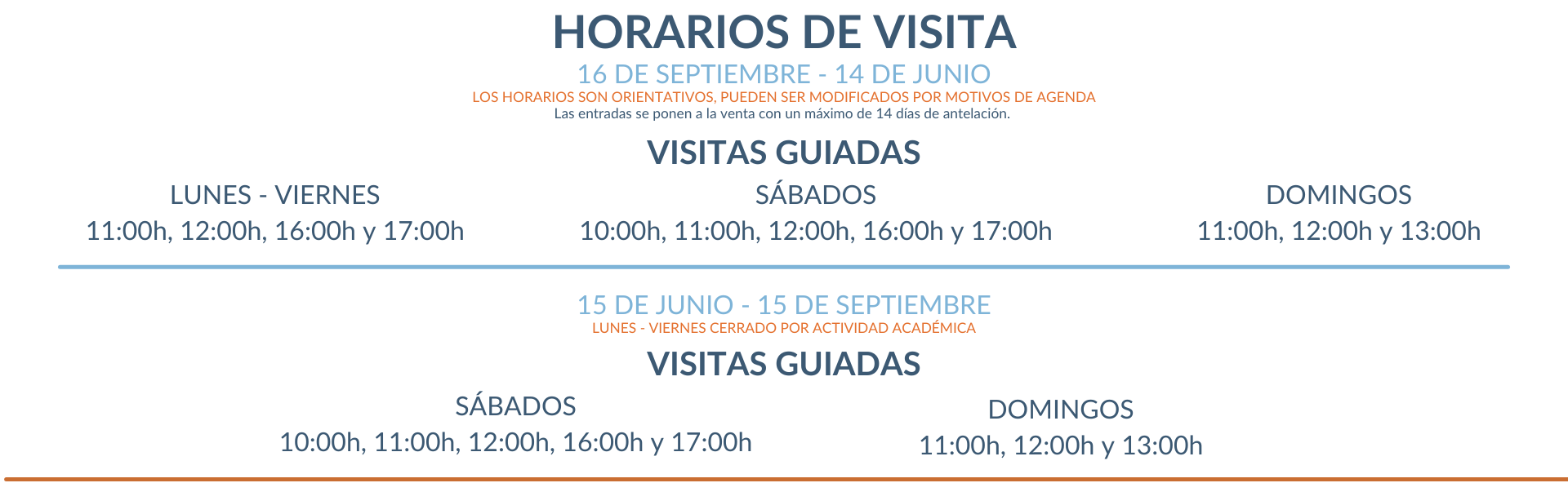 Horarios